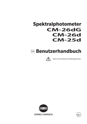 Konica Minolta CM-26dG Benutzerhandbuch
