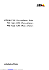 Axis P3225-VE Mk II Installationsanleitung