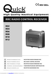 Quick RRC R08 Installations- Und Benutzerhandbuch