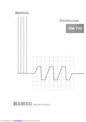 Hameg HM 705 Handbuch