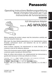 Panasonic AG-MYA30G Bedienungsanleitung