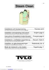 Tylo Steam Clean Installations- Und Bedienungsanleitung
