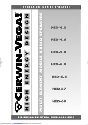 Cerwin-Vega HED-5.0 Bedienungsanleitung