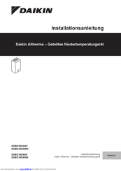 Daikin Altherma EABH series Installationsanleitung