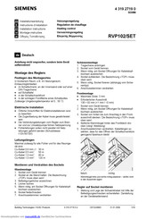 Siemens RVP102/SET Installationsanleitung