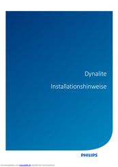 Philips Dynalite DDBC 320 Installationshinweise