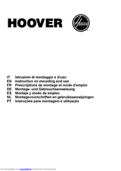 Hoover HBP612/3 N Montage- Und Gebrauchsanweisung