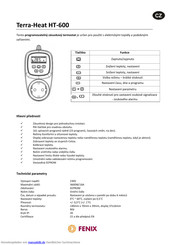 Fenix Terra-Heat HT-600 Handbuch