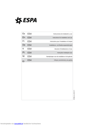 Espa ES4 Installations- Und Bedienungsanleitungen
