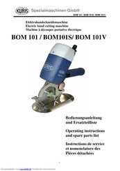 KURIS BOM 101V Bedienungsanleitung Und Ersatzteilliste