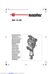 Master MH 16-XE Bedienungsanleitung