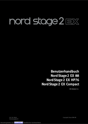 Clavia Nord Stage 2 EX Compact Benutzerhandbuch