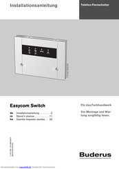 Buderus Easycom Switch Installationsanleitung