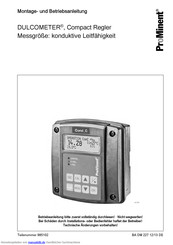 ProMinent DULCOMETER Compact Montage- Und Betriebsanleitung