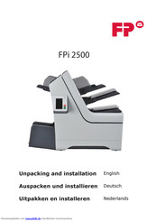 FP FPi 2500 Auspacken Und Installieren