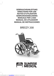 Sunrise Medical BREEZY 200 Gebrauchsanleitung