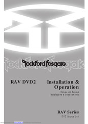Rockford Fosgate RAV DVD2 Einbau Und Betrieb