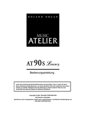 Roland Atelier series Bedienungsanleitung