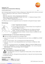 TESTO testovent 417 Anwendungshinweise