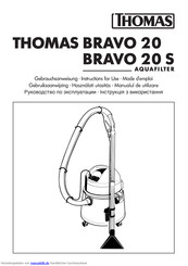 Thomas BRAVO 20 S Aquafilter Gebrauchsanweisung