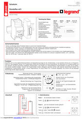 Legrand Lexic RondoRex w21 Bedienungsanleitung