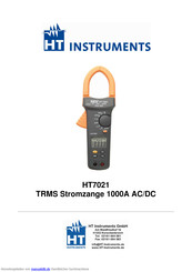 HT Instruments HT7021 Bedienungsanleitung