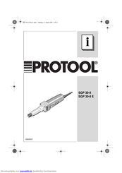 Protool SGP 30-8 E Bedienungsanleitung