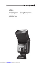 CULLMANN D 3500 Bedienungsanleitung