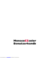 X-Rite MonacoEZcolor Benutzerhandbuch