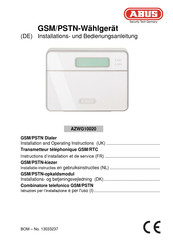 Abus AZWG10020 Installations- Und Bedienungsanleitung