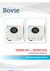 Bovie DERM 941 Bedienungsanleitung