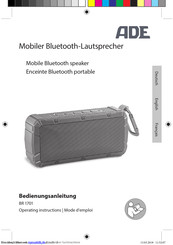 ADE BR 1701 Bedienungsanleitung