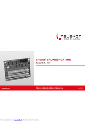 Telenot MG/TA-FK Technische Beschreibung