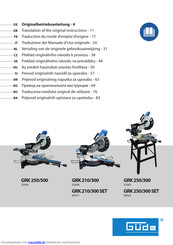 Gude GRK 250/300 SET Originalbetriebsanleitung