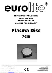 EuroLite Plasma Disc Bedienungsanleitung