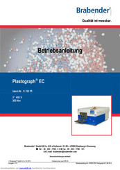 Brabender Plastograph EC Betriebsanleitung