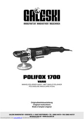 Galeski POLIFOX 1700 VARIO Originalbetriebsanleitung