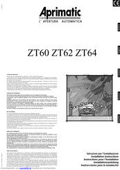 Aprimatic ZT60 Installationsanleitung