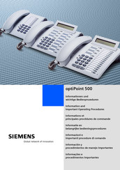 Téléphone Siemens Optipoint 500 Standard Reconditionné | Pour Systèmes Téléphoniques Professionnels