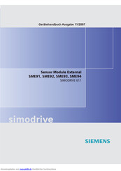 Siemens SME93 Gerätehandbuch