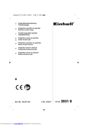 EINHELL 43.071.53 Originalbetriebsanleitung
