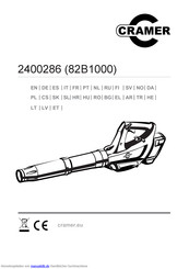 Cramer 82B1000 Bedienungsanleitung