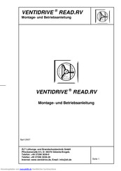 ZLT VENTIDRIVE READ.RV Montage- Und Betriebsanleitung