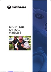 Motorola Operations-Critical Wireless series Betriebsanleitung