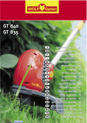 Wolf Garten GT 835 Gebrauchsanweisung