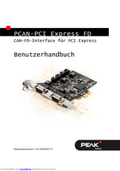 PEAK-System Technik PCAN-PCI Express FD Benutzerhandbuch