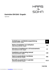 Haas+Sohn ENGADIN 283.15 Aufstellungs- Und Bedienungsanleitung