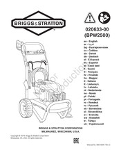 Briggs & Stratton BPW2500 Bedienungsanleitung