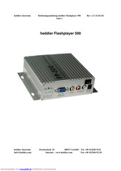 heddier electronic Flashplayer FP-500 Bedienungsanleitung