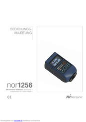 Norsonic nor1256 Bedienungsanleitung